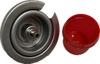 Tapa y válvula roja para lata de gas butano