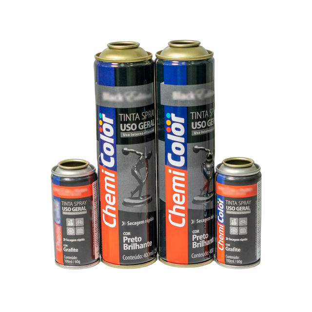 Diámetro de lata de aerosol vacía recargable de alta presión 52 mm